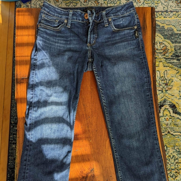 Ladies Silver Suki jean capri waist 29, leg 22" - Picture 3 of 5